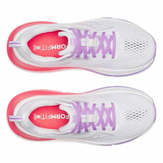 Saucony Guide 18 Running Shoes Womens White/Crocus Маратонки за бягане