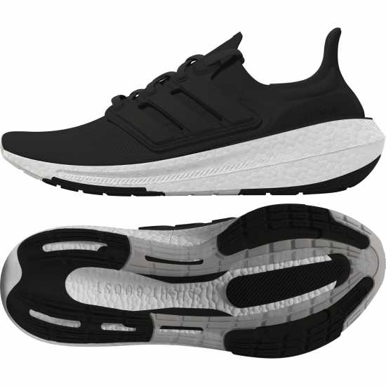 Adidas Ultra Boost Light Running Trainers Mens Black/White Мъжки маратонки