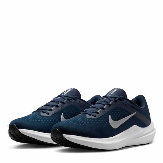 Nike Air Winflo 10 Men's Road Running Shoes Navy/Silver Мъжки маратонки
