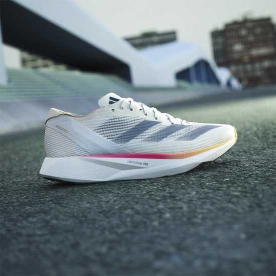 Маратонки за бягане Adidas Adizero Takumi Sen 10 W Road Running Shoes Womens Ivory Adidas Adizero Takumi Sen 10 W Road Running Shoes Womens Ivory Маратонки за бягане