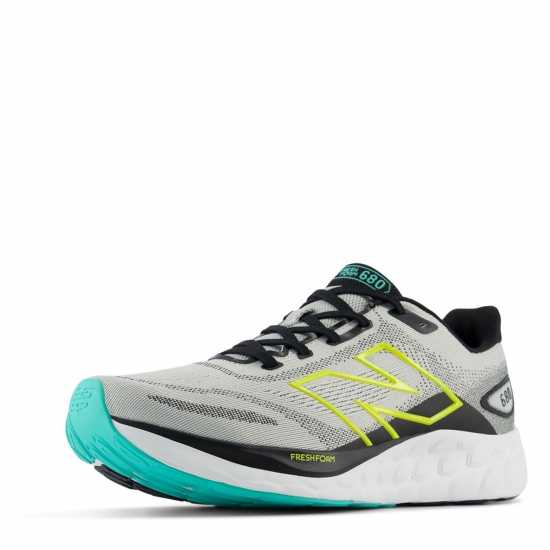 New Balance Fresh Foam 680 V8 Mens Running Shoe Сиво/Жълто Мъжки маратонки
