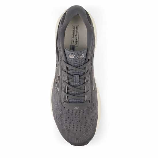 Мъжки Маратонки За Бягане New Balance Fresh Foam 680V8 Mens Running Shoes Grey/White 