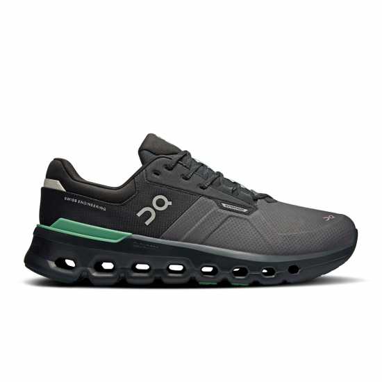 Мъжки Обувки За Бягане On Cloudrunner 2 Waterproof Running Shoes Mens Black/Green Мъжки маратонки