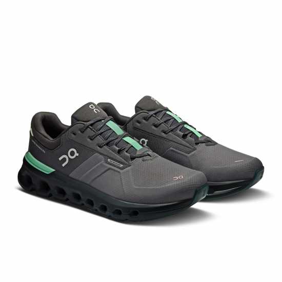 Мъжки Обувки За Бягане On Cloudrunner 2 Waterproof Running Shoes Mens Black/Green Мъжки маратонки
