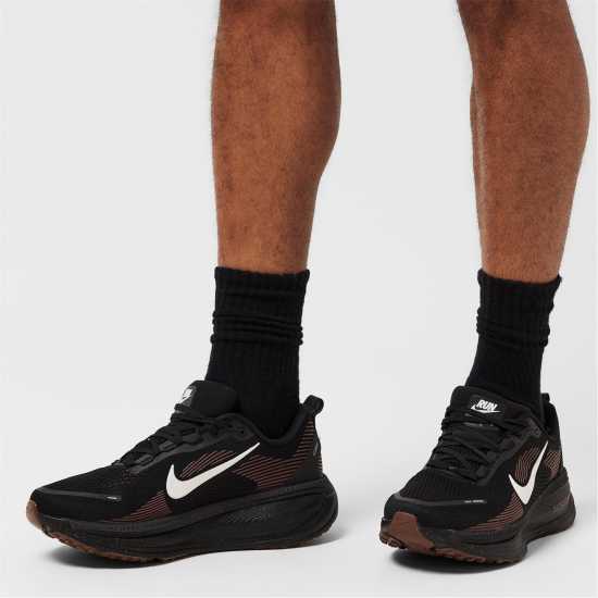Nike Мъжки Маратонки За Бягане Vomero 18 Mens Running Shoes Черно/Кафяво Nike Vomero 18 Mens Running Shoes Черно/Кафяво
