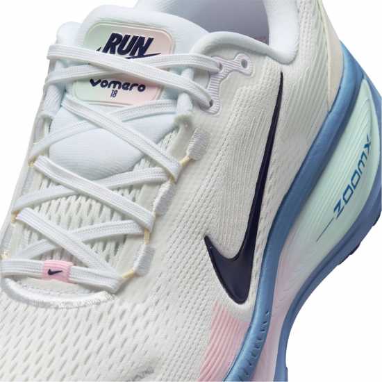 Nike Vomero 18 Road Running Shoes Womens White/Blue 