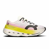 On Cloudboom Max Running Shoes Womens White/Lime Маратонки за бягане