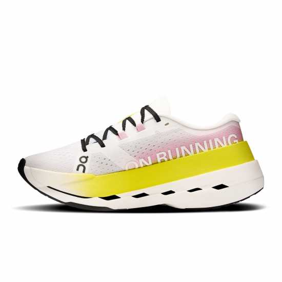 Маратонки за бягане On Cloudboom Max Running Shoes Womens White/Lime On Cloudboom Max Running Shoes Womens White/Lime Маратонки за бягане