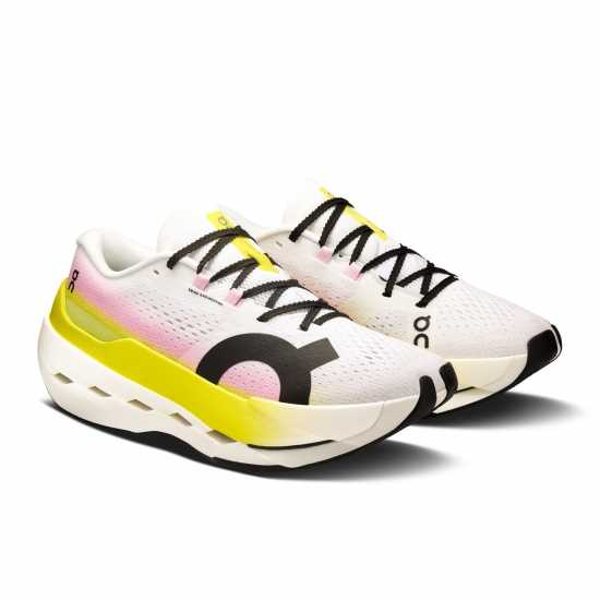 Маратонки за бягане On Cloudboom Max Running Shoes Womens White/Lime On Cloudboom Max Running Shoes Womens White/Lime Маратонки за бягане