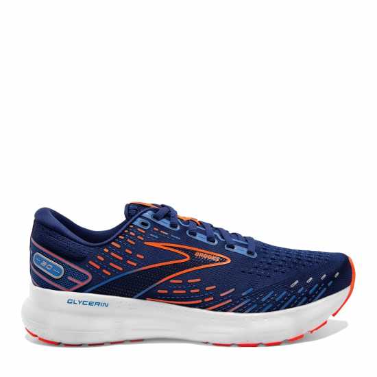 Brooks Мъжки Маратонки За Бягане Glycerin 20 Mens Running Shoes Blue/Orange Мъжки маратонки
