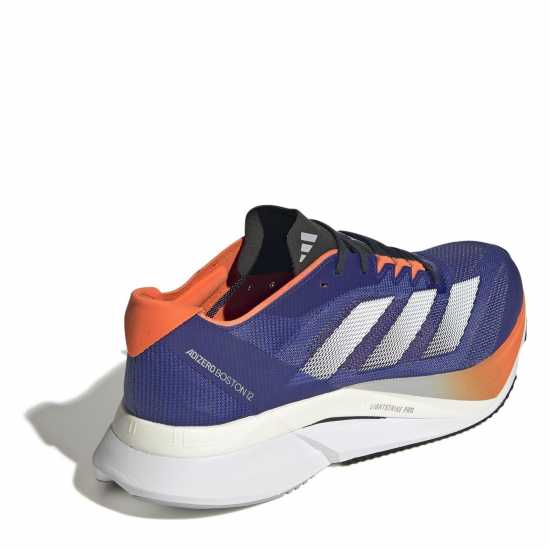 Adidas Мъжки Маратонки За Бягане Adizero Boston 12 Mens Running Shoes Син/Бял/Оранжев Adidas Мъжки Маратонки За Бягане Adizero Boston 12 Mens Running Shoes Син/Бял/Оранжев