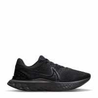 Nike React Infinity Run Flyknit 3 Men's Road Running Shoes Black/Black Мъжки маратонки