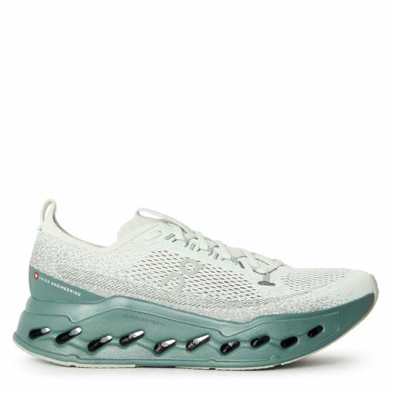 On Men's Cloudsurfer Max Road Running Shoes Iceberg/Olive 