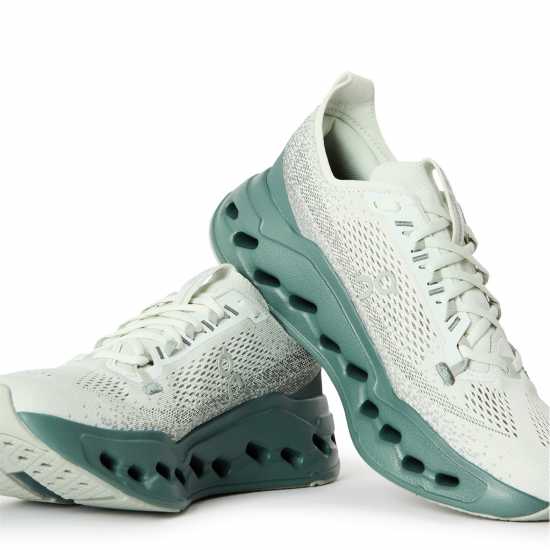 On Men's Cloudsurfer Max Road Running Shoes Iceberg/Olive 