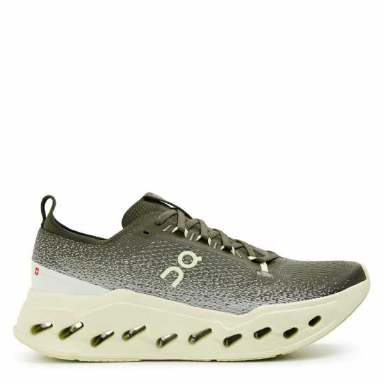 On Men's Cloudsurfer Max Road Running Shoes Olive/Seedling 