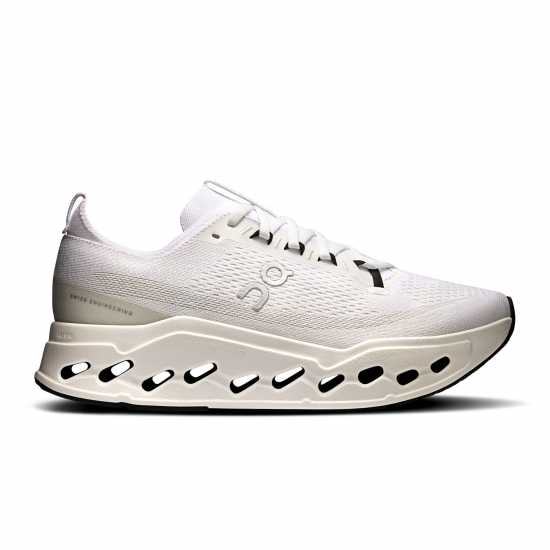 On Men's Cloudsurfer Max Road Running Shoes White/White 