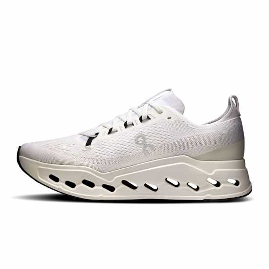 On Men's Cloudsurfer Max Road Running Shoes White/White 