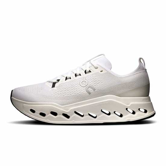 On Men's Cloudsurfer Max Road Running Shoes White/White 