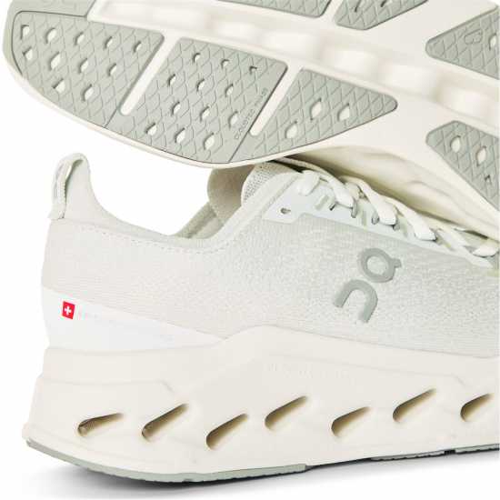 On Women's Cloudsurfer Max Road Running Shoes Iceberg/Ivory 