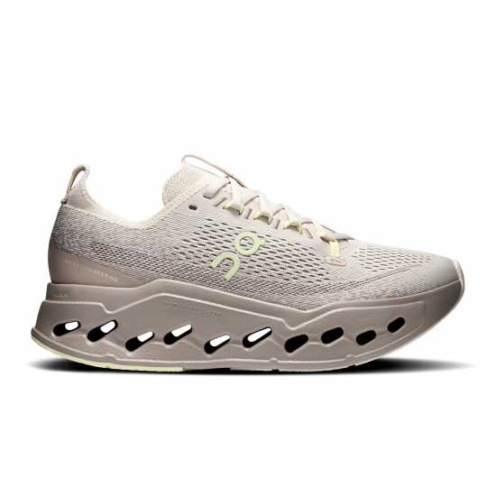 On Women's Cloudsurfer Max Road Running Shoes Pelican/Lmlight 