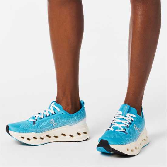 On Women's Cloudsurfer Max Road Running Shoes Хоризонт Бежово 