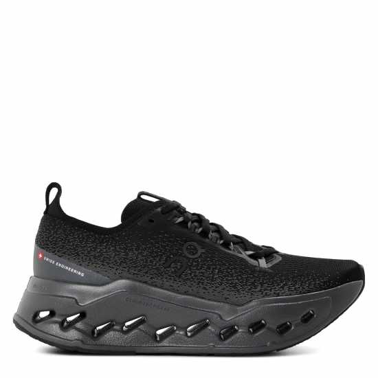 On Women's Cloudsurfer Max Road Running Shoes Black/Eclipse 