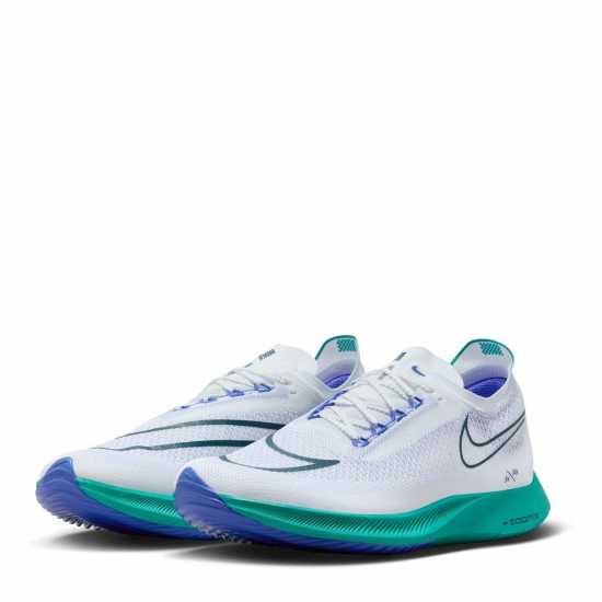 Nike Мъжки Маратонки За Бягане Zoomx Streakfly Mens Running Shoes White/Green Мъжки маратонки