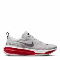 Nike Мъжки Маратонки За Бягане Zoomx Invincible 3 Flyknit Mens Running Shoes Grey/Red Мъжки маратонки