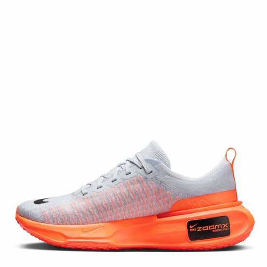 Nike Мъжки Маратонки За Бягане Zoomx Invincible 3 Flyknit Mens Running Shoes Сиво/оранжево Мъжки маратонки