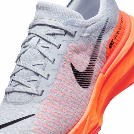 Nike Мъжки Маратонки За Бягане Zoomx Invincible 3 Flyknit Mens Running Shoes Сиво/оранжево Мъжки маратонки