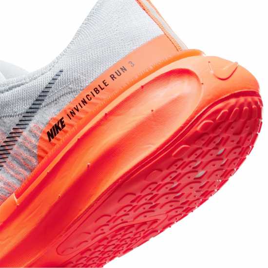 Nike Мъжки Маратонки За Бягане Zoomx Invincible 3 Flyknit Mens Running Shoes Сиво/оранжево Мъжки маратонки