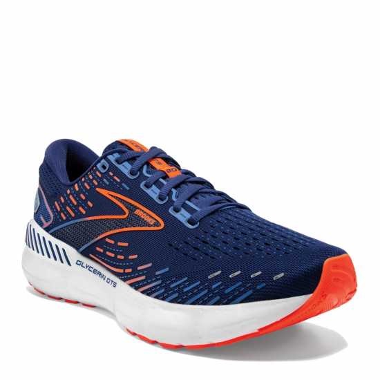 Brooks Мъжки Маратонки За Бягане Glycerin Gts 20 Mens Running Shoes Blue/Orange Мъжки маратонки