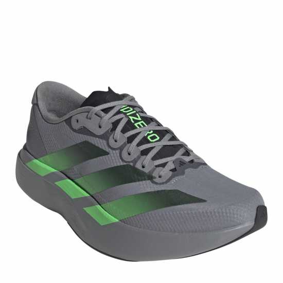 Adidas Adizero Evo Sl Shoes Mens Grey/Green Adidas Adizero Evo Sl Shoes Mens Grey/Green