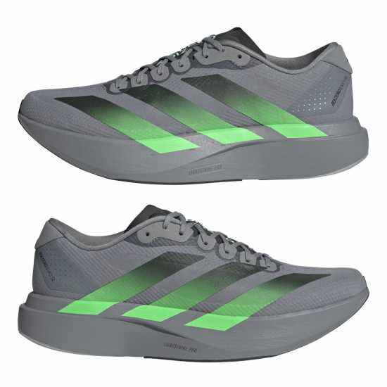 Adidas Adizero Evo Sl Shoes Mens Grey/Green Adidas Adizero Evo Sl Shoes Mens Grey/Green