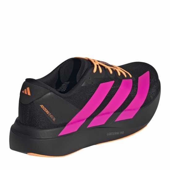 Adidas Adizero Evo Sl Shoes Mens Blk/Pink/Orng 