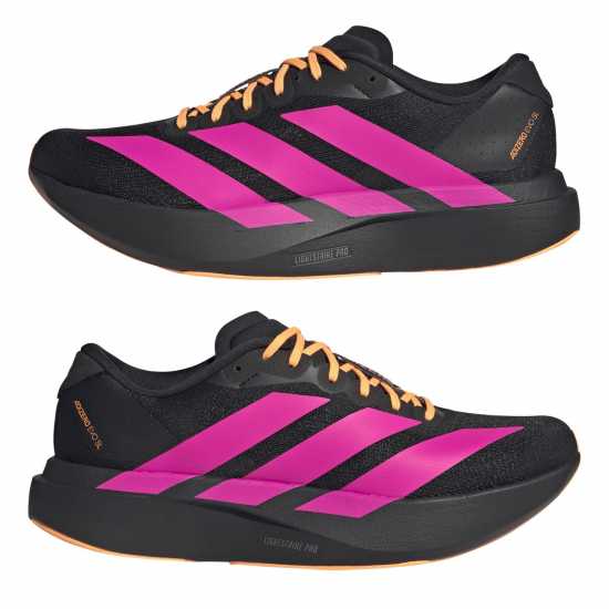 Adidas Adizero Evo Sl Shoes Mens Blk/Pink/Orng 