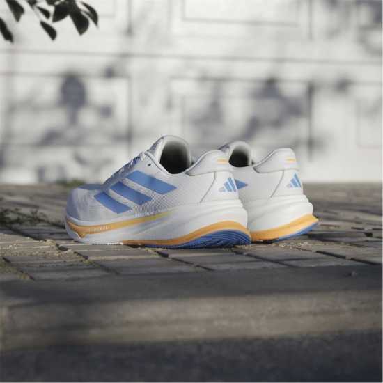Adidas Мъжки Обувки За Бягане Supernova Rise 2 Running Shoes Mens White/Blue Мъжки маратонки