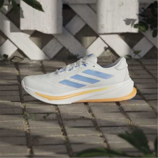 Adidas Мъжки Обувки За Бягане Supernova Rise 2 Running Shoes Mens White/Blue Мъжки маратонки