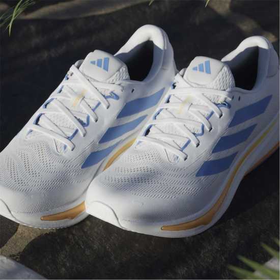 Adidas Мъжки Обувки За Бягане Supernova Rise 2 Running Shoes Mens White/Blue Мъжки маратонки