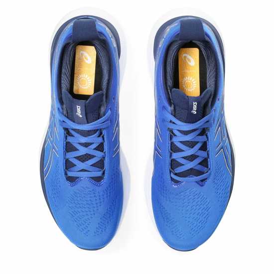Asics Мъжки Маратонки За Бягане Gel-Nimbus 25 Mens Running Shoes Blue/Silver Мъжки маратонки