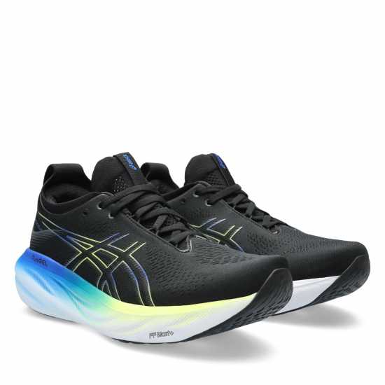 Asics Мъжки Маратонки За Бягане Gel-Nimbus 25 Mens Running Shoes Black/Yellow Мъжки маратонки