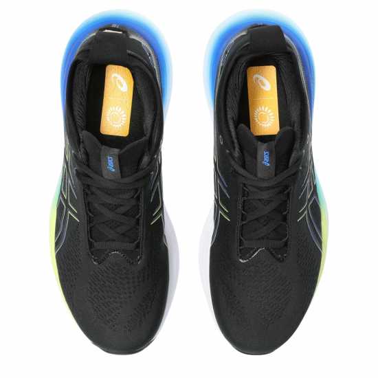 Asics Мъжки Маратонки За Бягане Gel-Nimbus 25 Mens Running Shoes Black/Yellow Мъжки маратонки