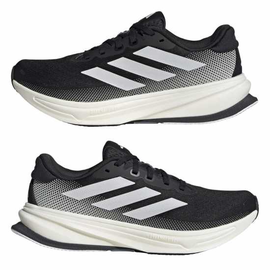 Adidas Мъжки Маратонки За Бягане Supernova Rise 2 Womens Running Shoes Черно/Бяло Маратонки за бягане