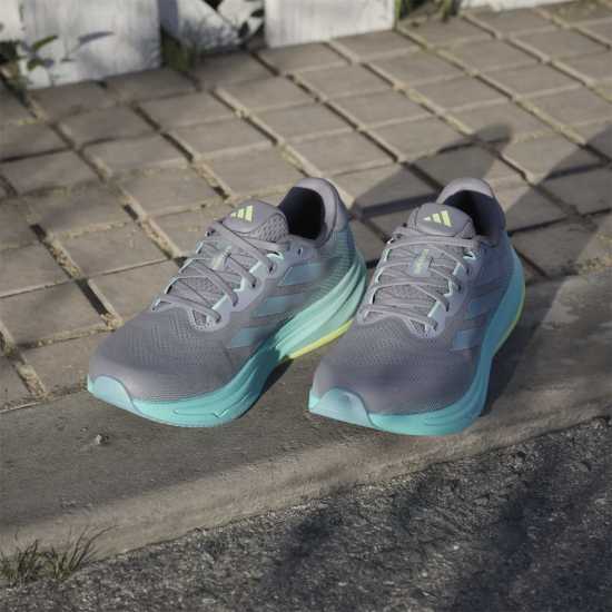 Adidas Мъжки Маратонки За Бягане Supernova Rise 2 Womens Running Shoes Сиво/Аква Adidas Мъжки Маратонки За Бягане Supernova Rise 2 Womens Running Shoes Сиво/Аква