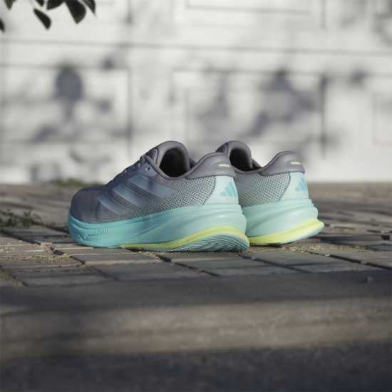 Adidas Мъжки Маратонки За Бягане Supernova Rise 2 Womens Running Shoes Сиво/Аква Adidas Мъжки Маратонки За Бягане Supernova Rise 2 Womens Running Shoes Сиво/Аква