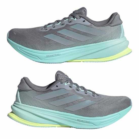 Adidas Мъжки Маратонки За Бягане Supernova Rise 2 Womens Running Shoes Сиво/Аква Adidas Мъжки Маратонки За Бягане Supernova Rise 2 Womens Running Shoes Сиво/Аква