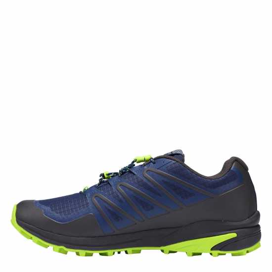 Мъжки Маратонки Бягане По Пътеки Karrimor Sabre 3 Trail Running Shoes Mens Blue/Lime Мъжки маратонки