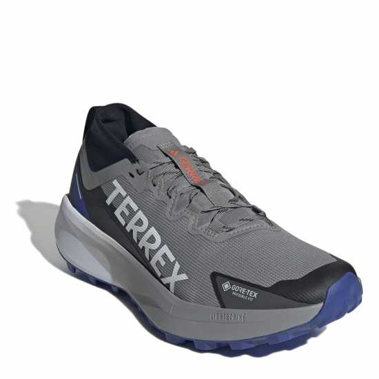 Adidas Маратонки За Бягане По Пътеки Agravic Gore-Tex Trail Running Shoes Сиво/оранжево Мъжки туристически обувки