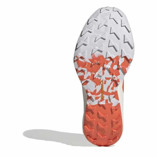 Adidas Маратонки За Бягане По Пътеки Terrex Agravic Speed Trail Running Shoes Woens Бяло/Оранжево Дамски туристически сандали