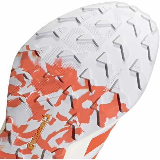 Adidas Маратонки За Бягане По Пътеки Terrex Agravic Speed Trail Running Shoes Woens Бяло/Оранжево Дамски туристически сандали